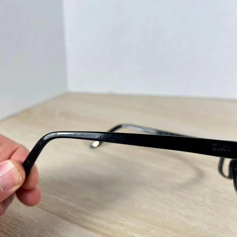 Ray-Ban RB5187 2000 Eyeglasses Black Rectangular Full Rim Frames Only 50-16-140